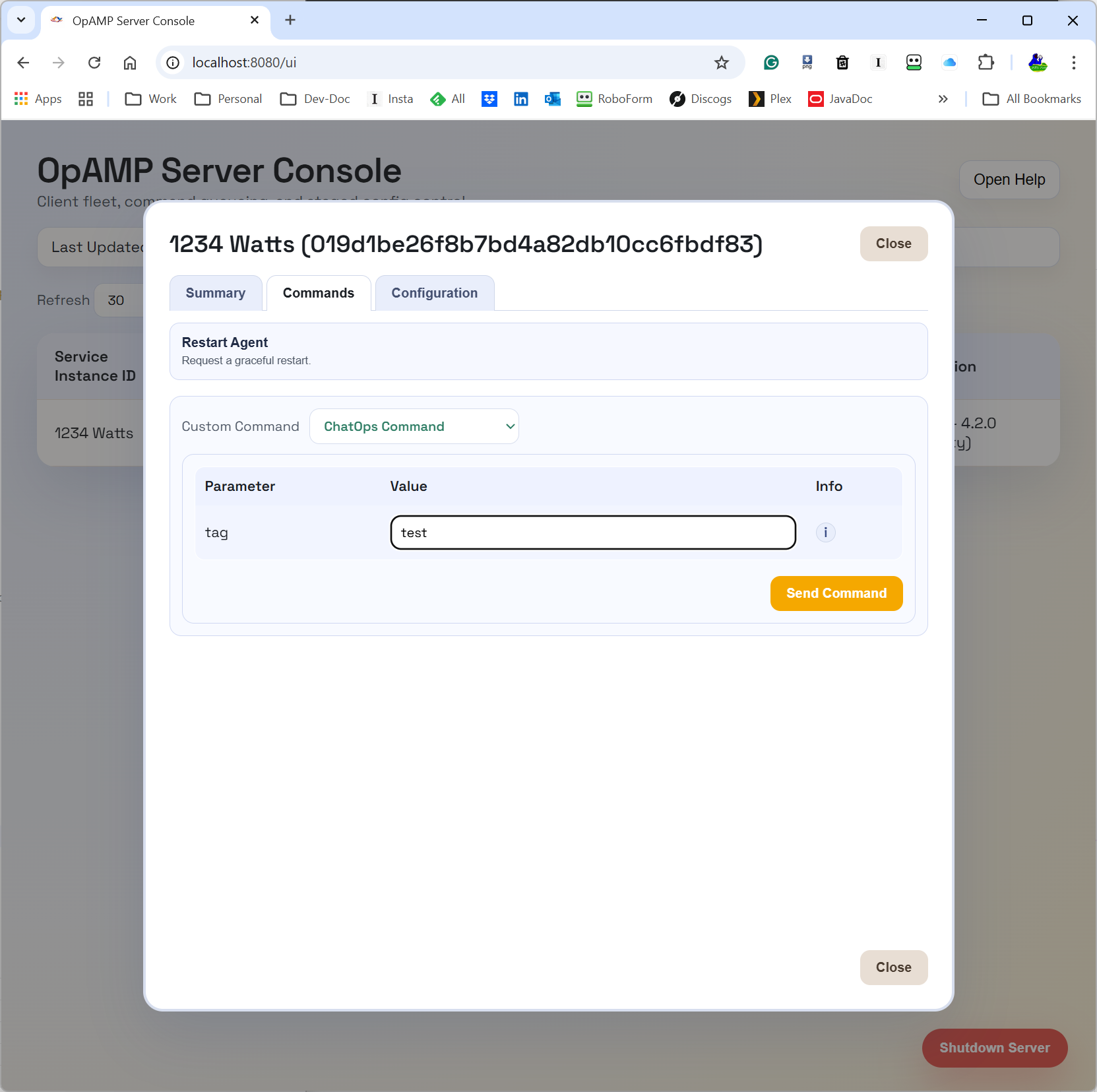 ClientCommandDialog